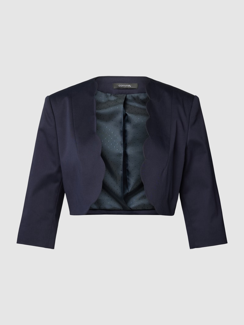 Bolero mit 3/4-Arm in marineblau
