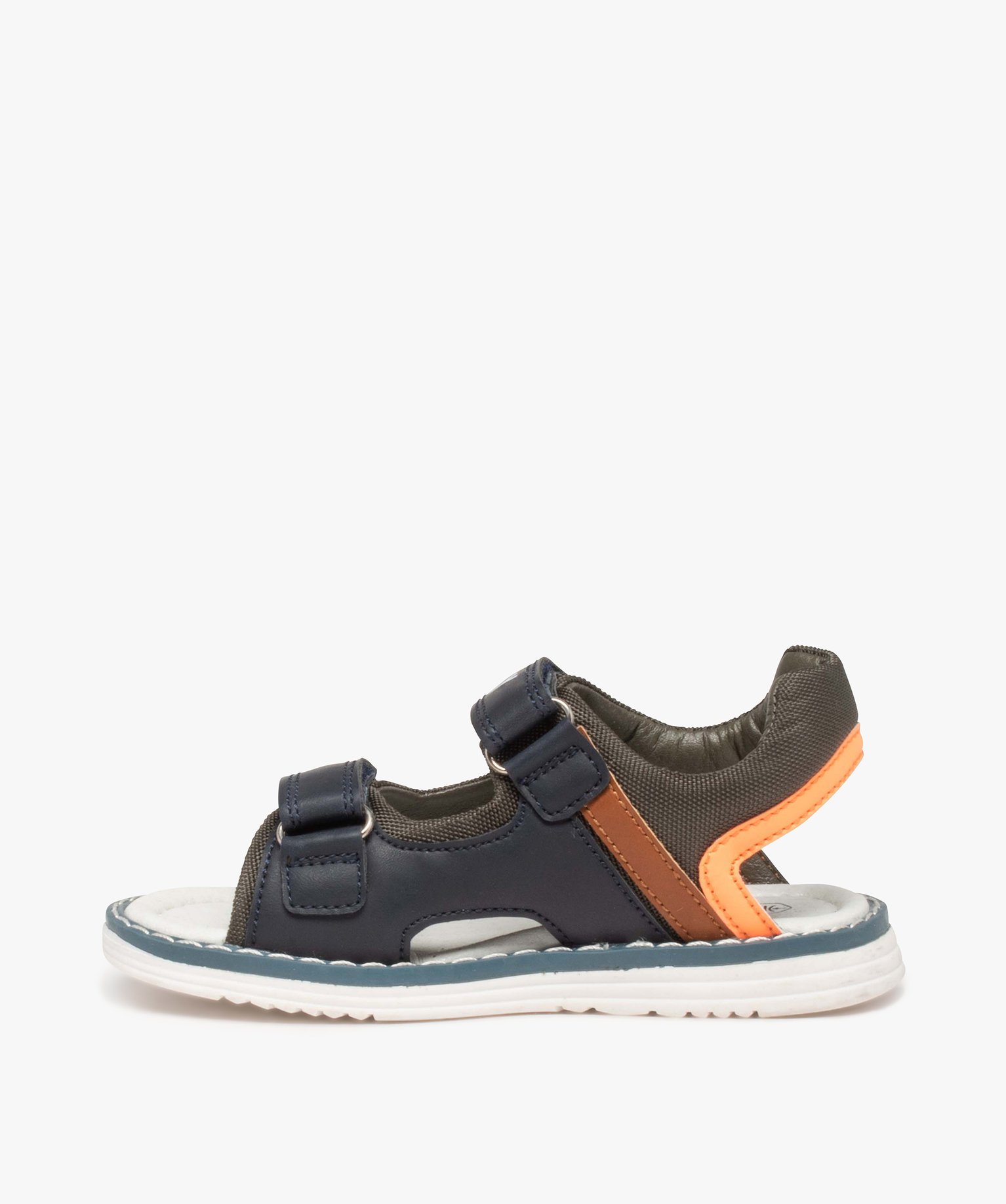 Sandales Garçon confortables à scratch marine | GEMO
