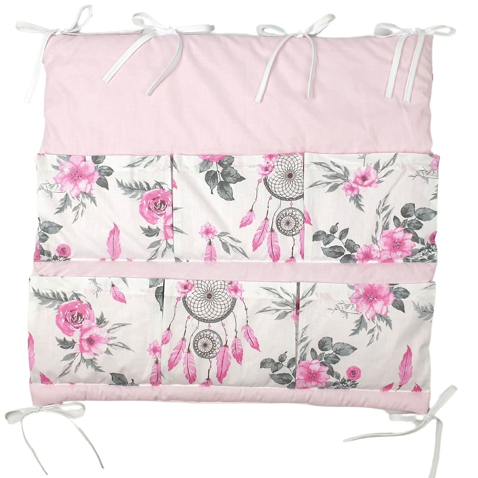 Babymajawelt Betttasche Baby Betttasche 31549 Traumfänger 60x60cm Utensilio, Aufbewahrung für Kinderbett, Kinderzimmer, Bad, Organizer, Für Wickeltisch, Babybett, als Wandaufbewahrung, Spielzeugtasche