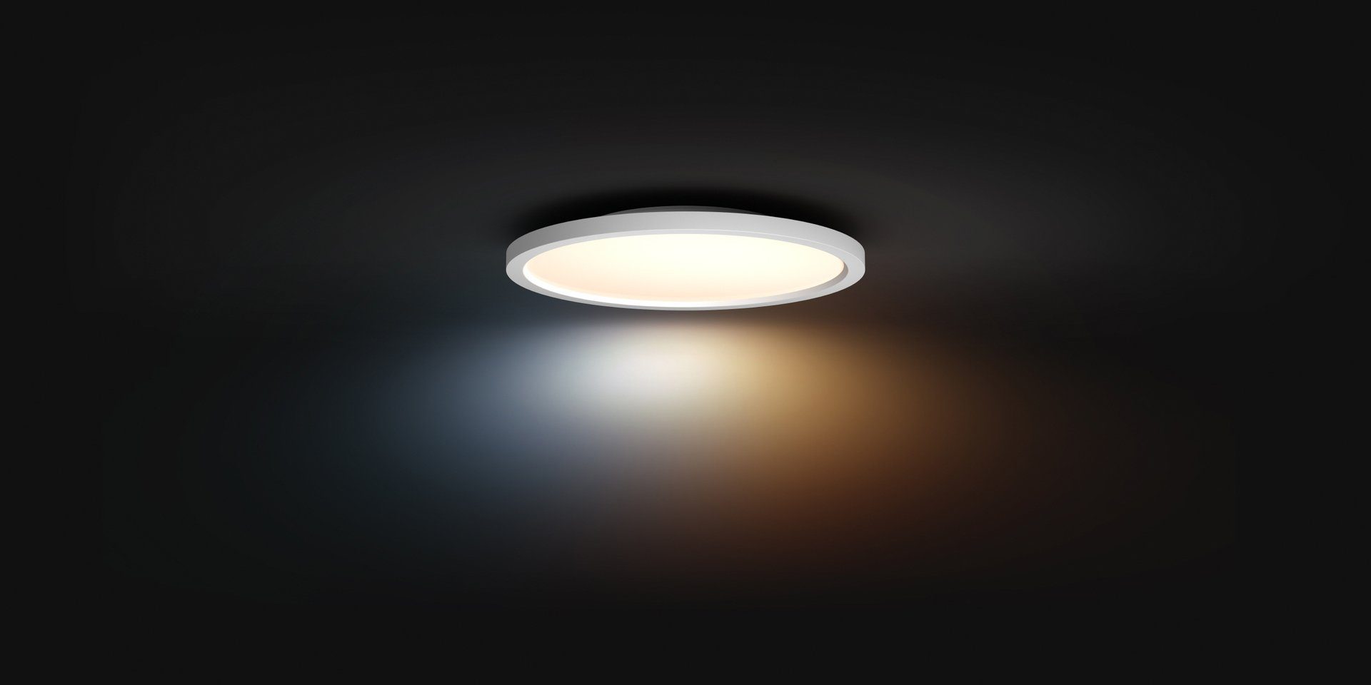 Philips Hue LED Deckenleuchte Aurelle, Dimmfunktion, LED fest integriert, Warmweiß, 39,5x39,5x4,7
