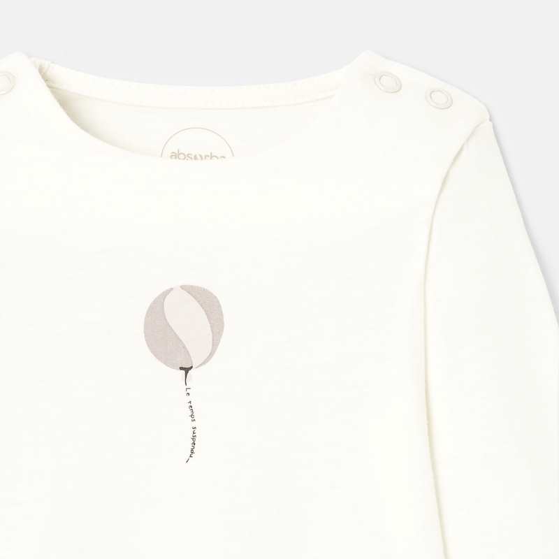 T-shirt en jersey imprimé ballon naissance Absorba