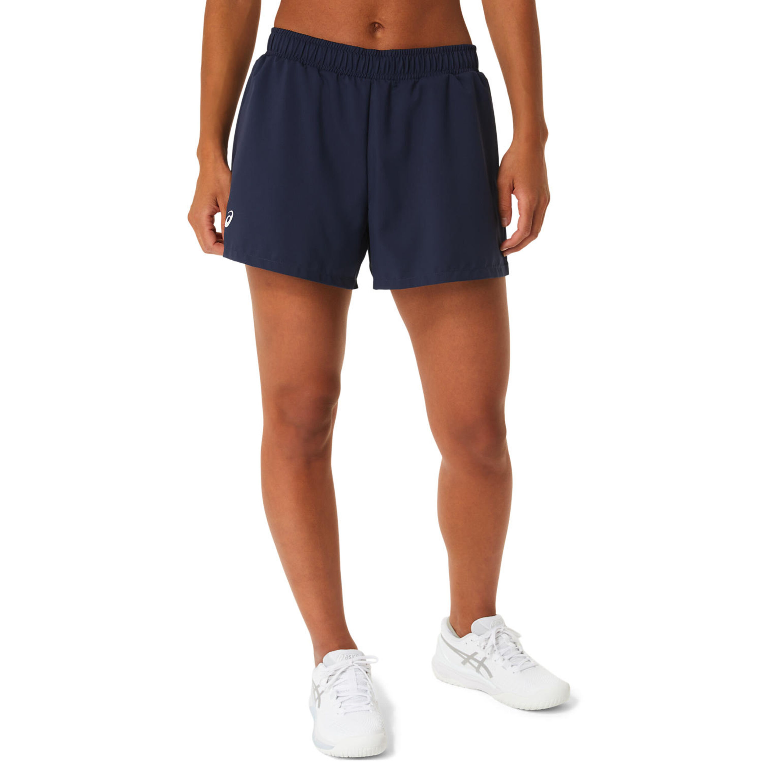 Court Shorts Damen - Dunkelblau, Weiß