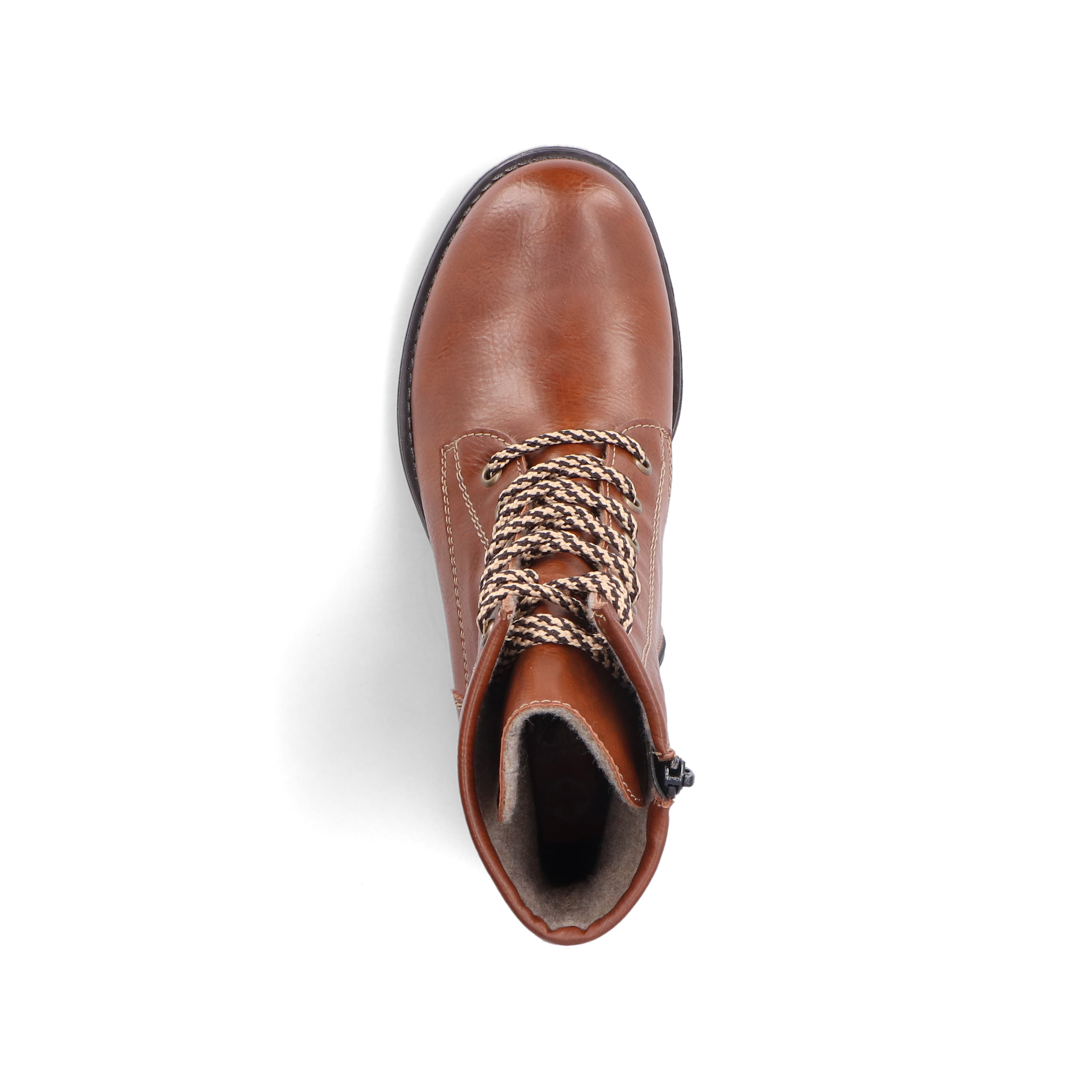 Rieker Damen Schnürstiefel fuchsbraun