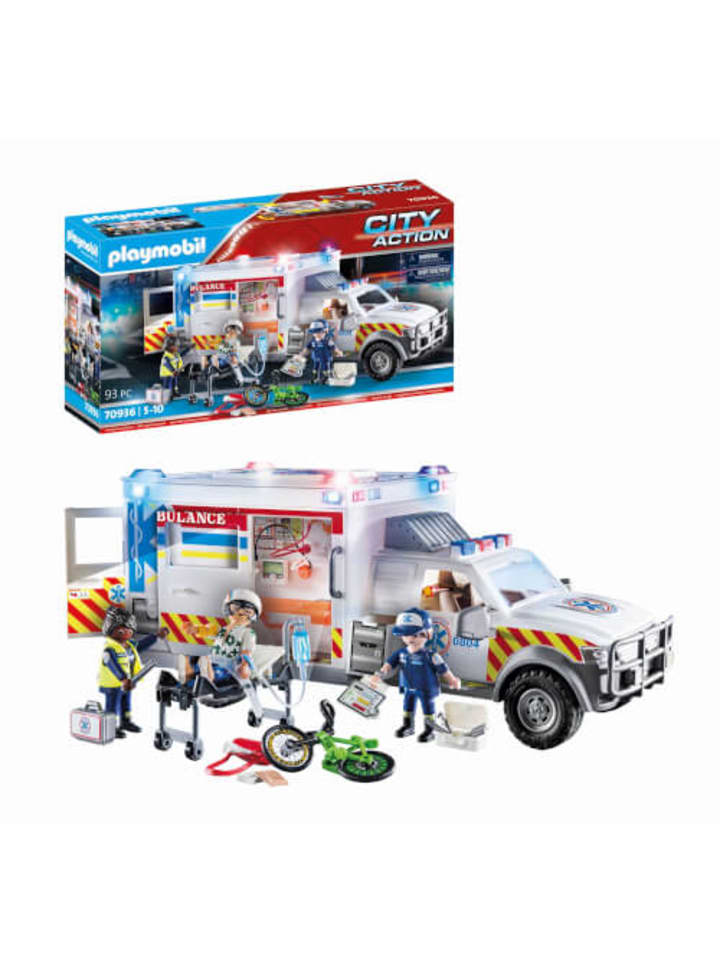 Playmobil Spielfigur Set City Action Rettungs-Fahrzeug US Krankenwagen, 5-10 Jahre günstig kaufen onesize