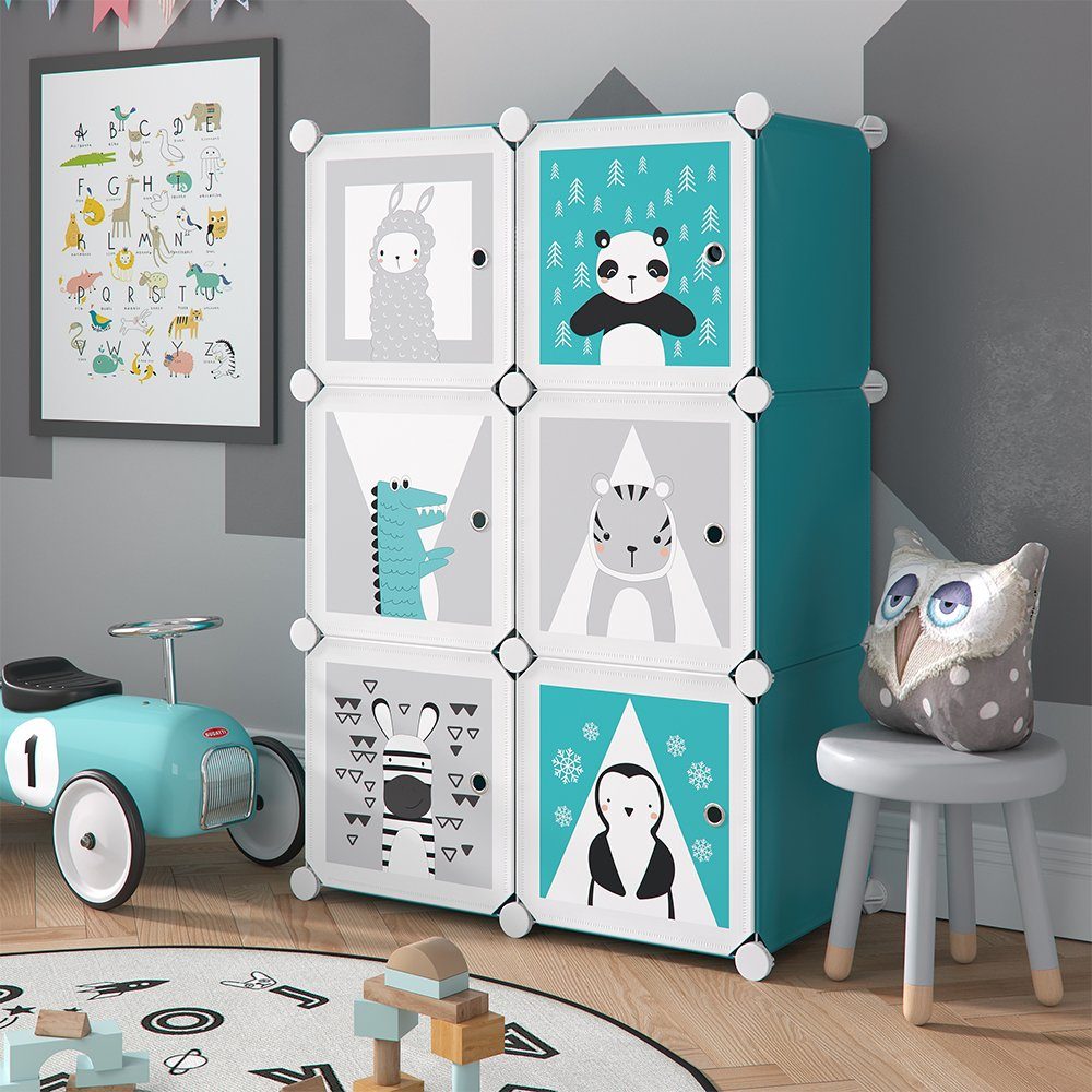 Vicco Bücherregal Kleiderschrank DIY 5 Fächer ANDY Modular 1