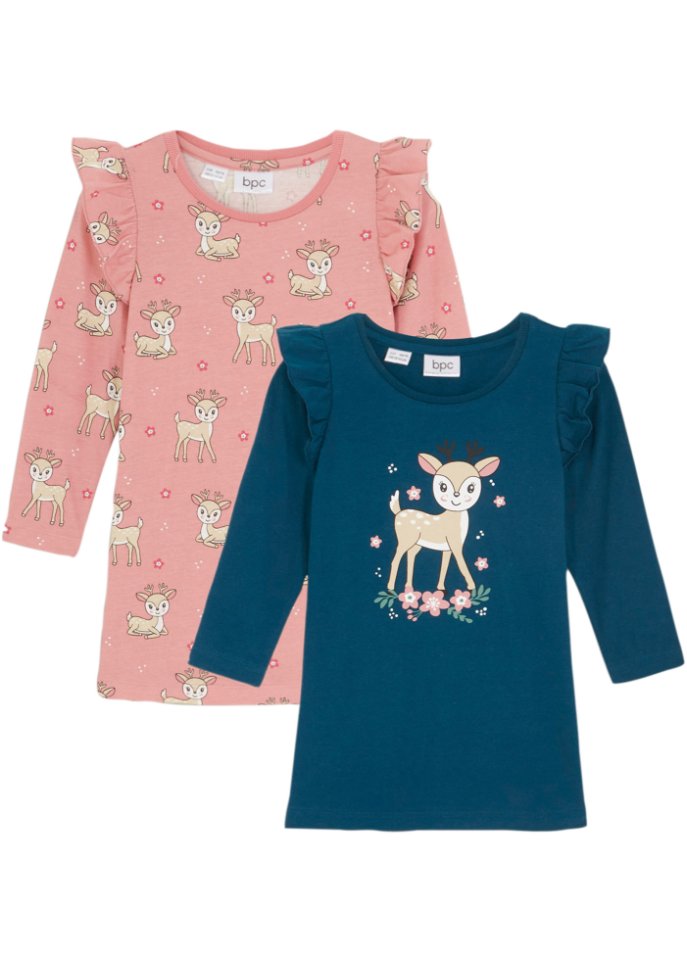 Mädchen Jerseykleid (2er Pack)