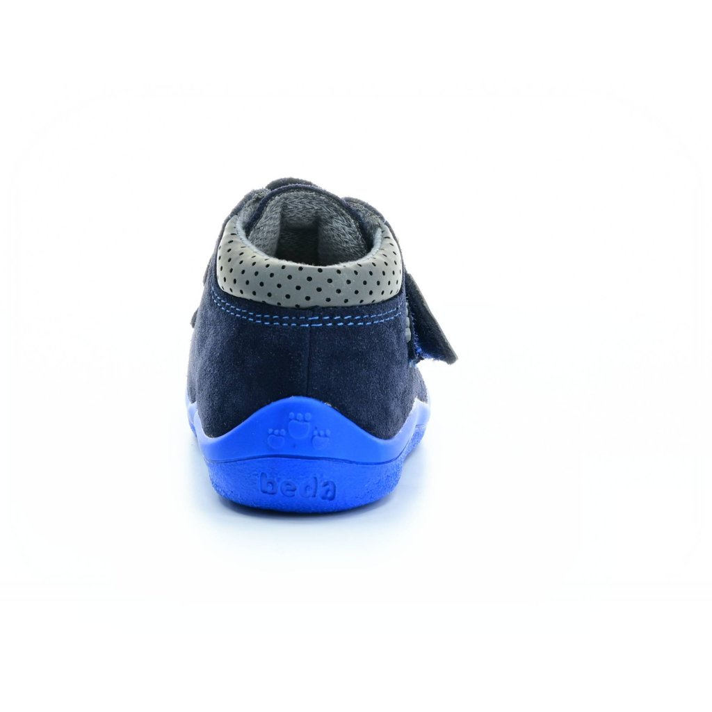 Beda Daniel mit Membran (BF 0001/W/M/2) dunkelblaue Barfuß-Stiefeletten