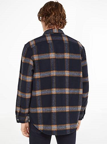 TOMMY HILFIGER Herren Overshirt mit Wolle
