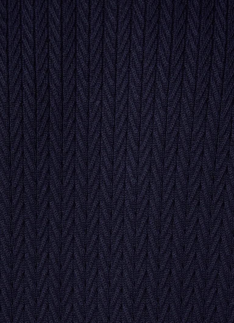 Tommy Hilfiger debel pleteni pulover s teksturom i logotipom