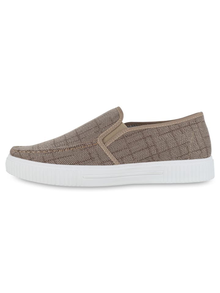 VAN HILL Slip Ons Derek in Khaki günstig kaufen