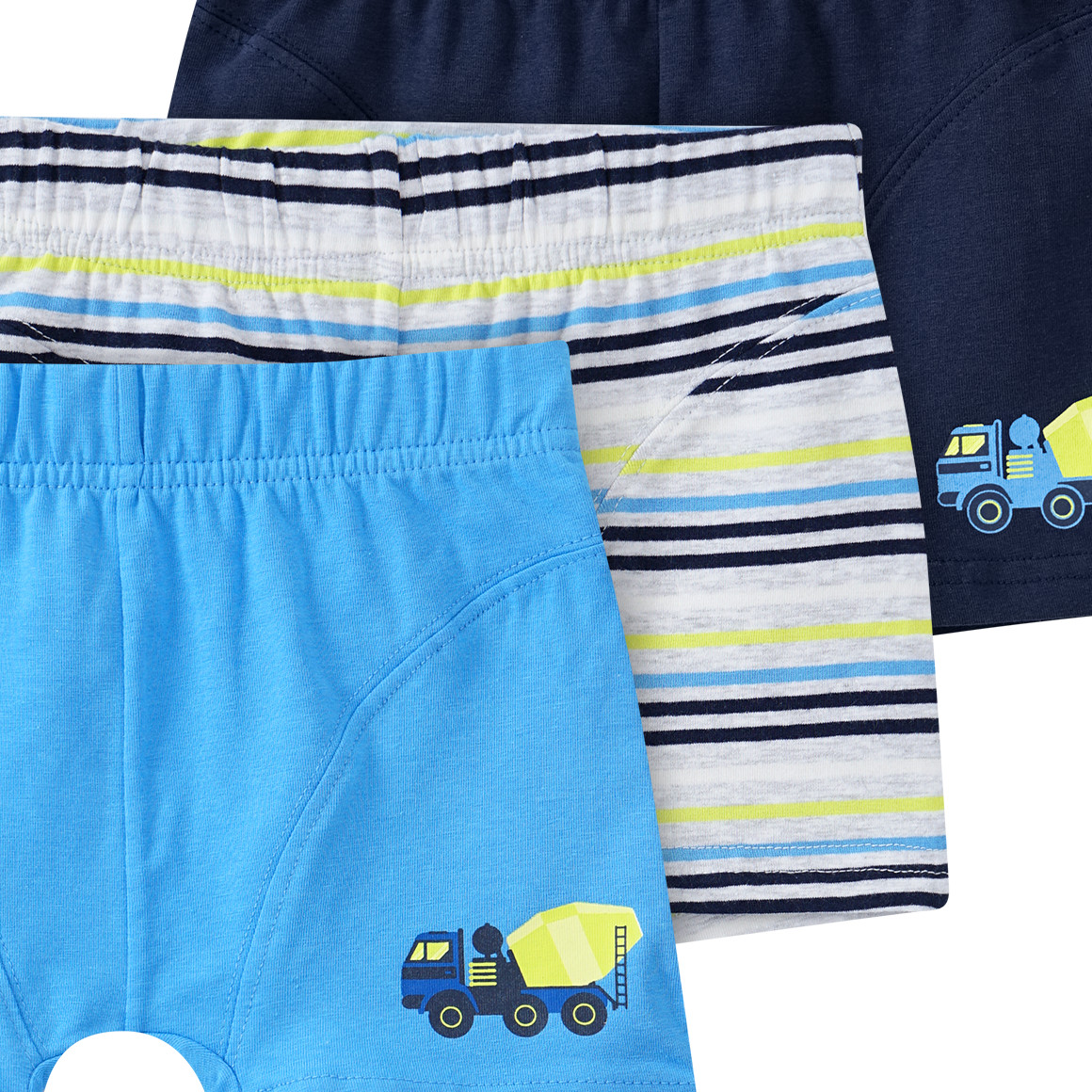 3 Jungen Boxer in verschiedenen Dessins