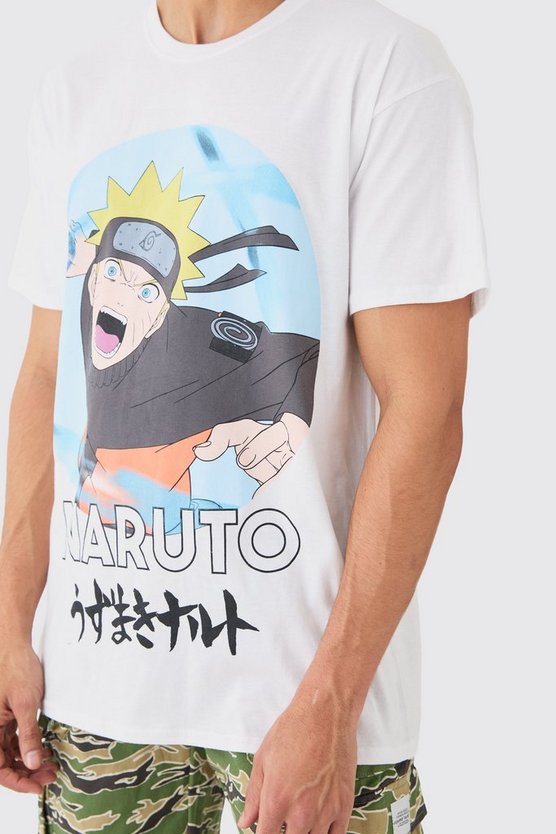 Oversize T-Shirt mit lizenziertem Naruto Anime Print