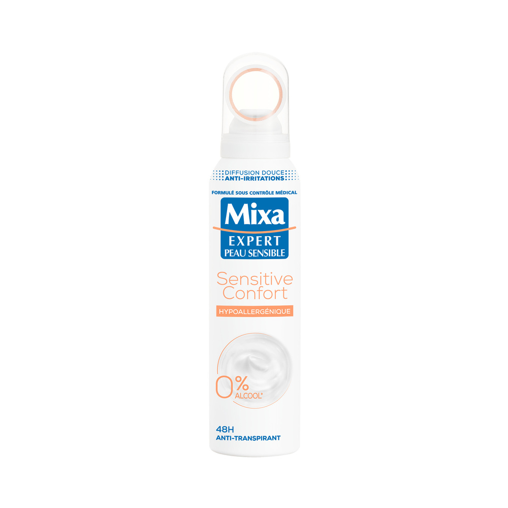 mixa Expert Peau Sensible Déodorant Anti-Transpirant Sensitive Confort Hypoallergénique