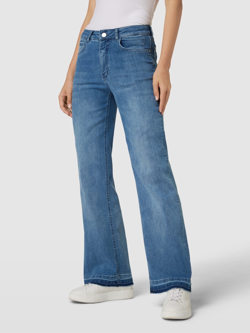 Jeans mit Label-Patch in jeans