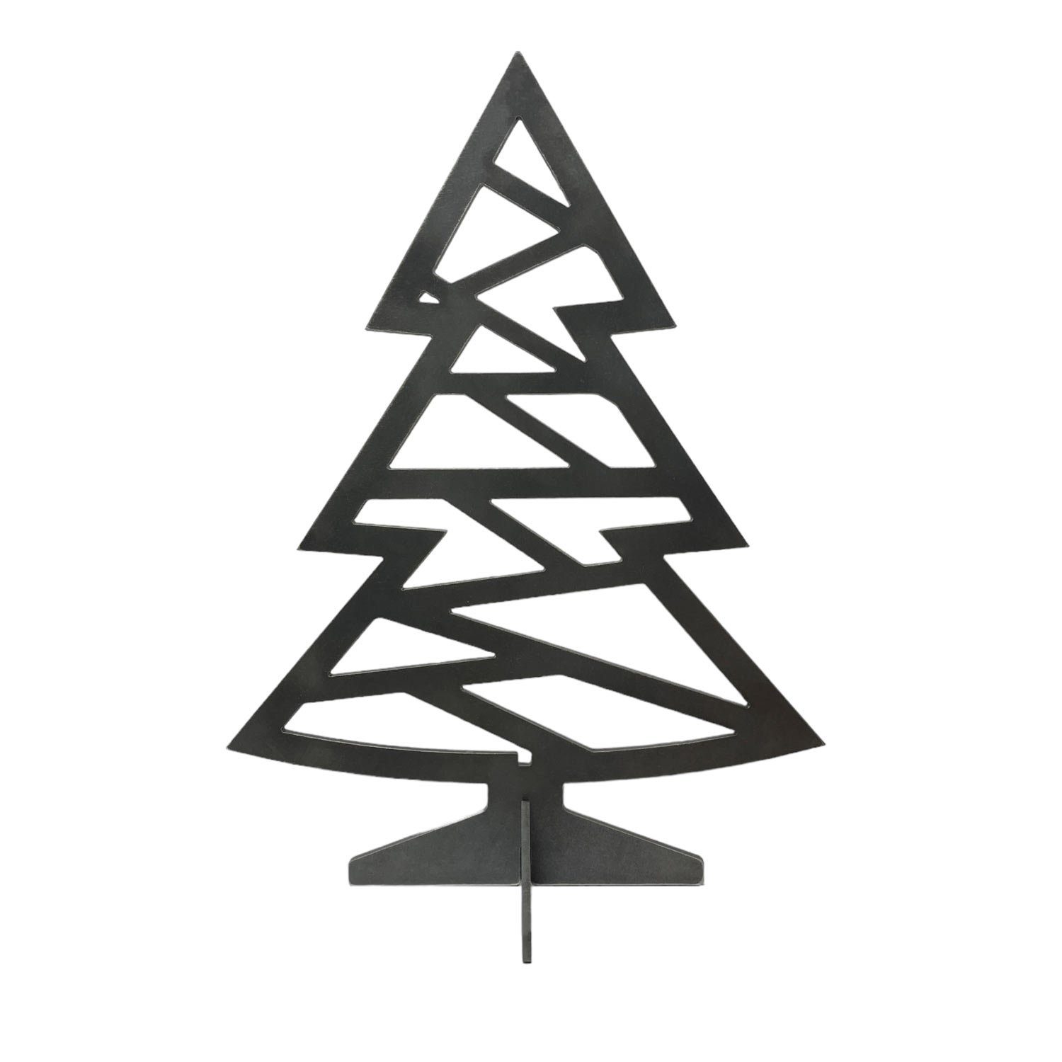 Creativ Metall Künstlicher Weihnachtsbaum, für Innen und Außen Stahl 4mm Außen 30x40cm Industrielook