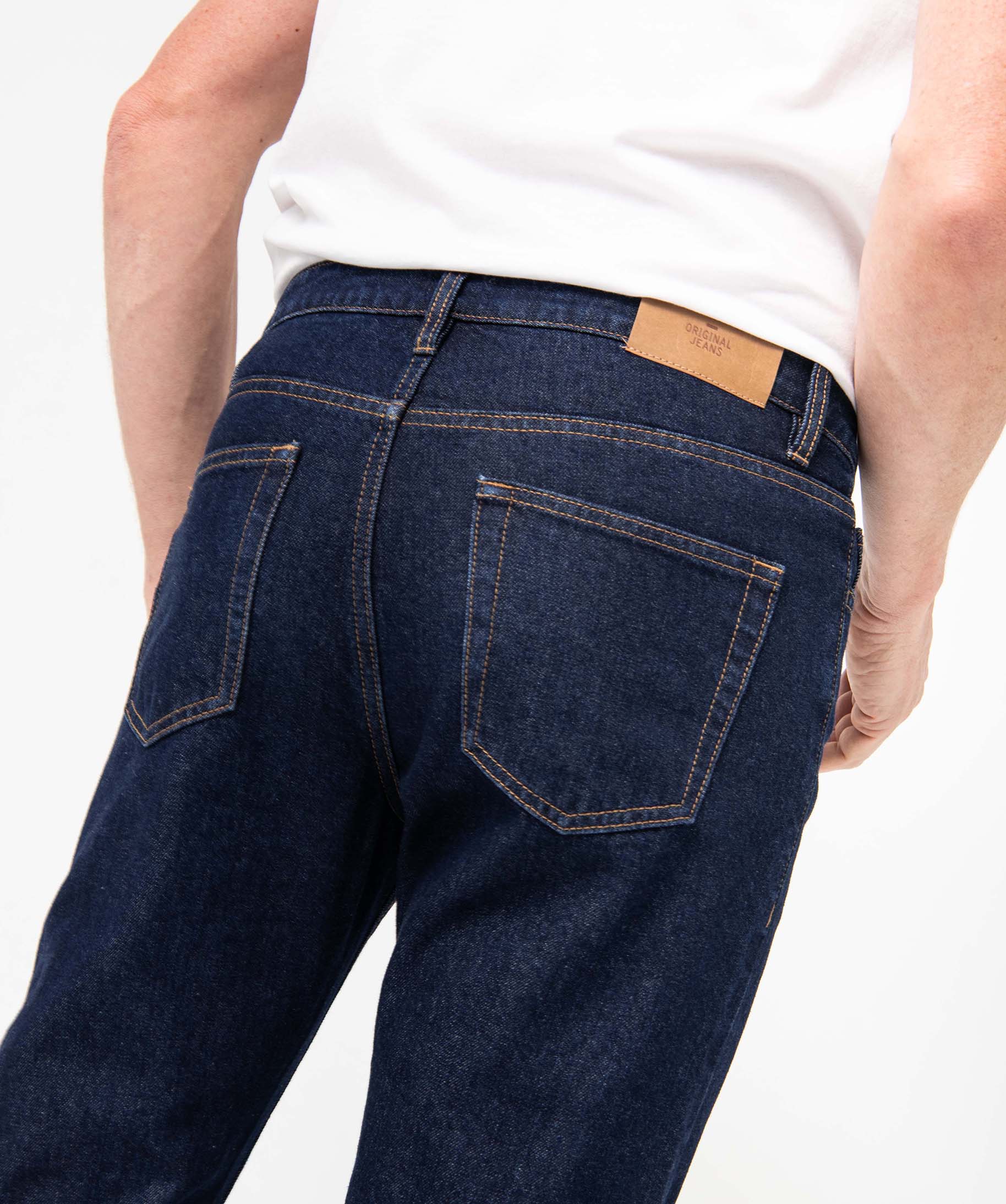 Jean homme coupe Regular légèrement délavé brut | GEMO