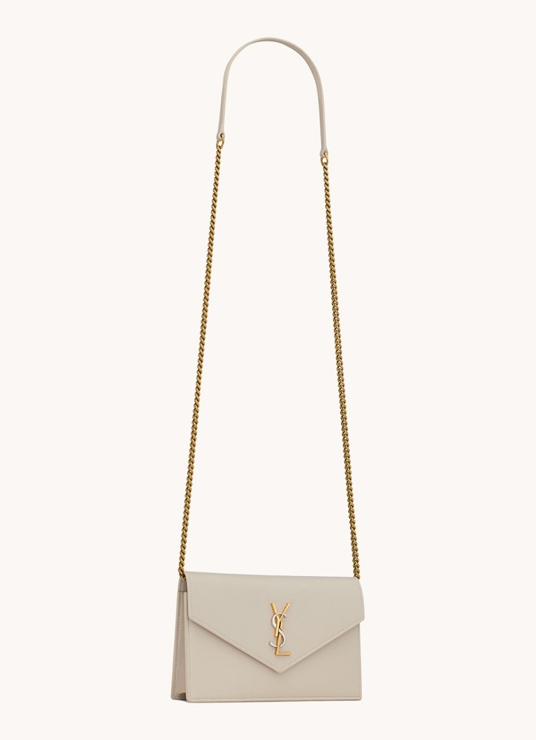 Geantă de mână Saint Laurent din piele de miel cu curea de umăr.