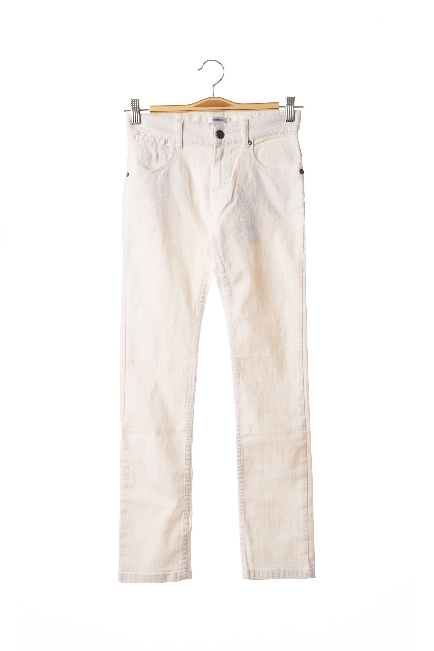 Marese Jeans Coupe Slim Fille couleur blanc