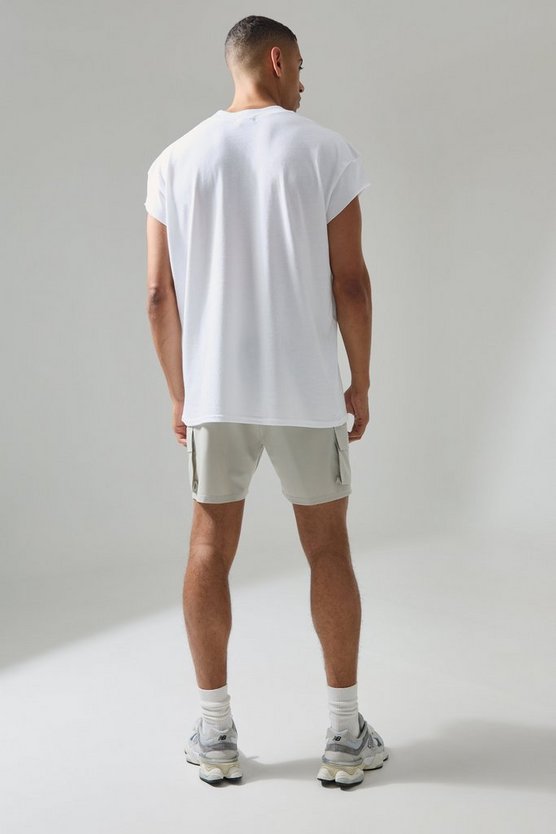 Oversize T-Shirt mit Active Training Dept Print