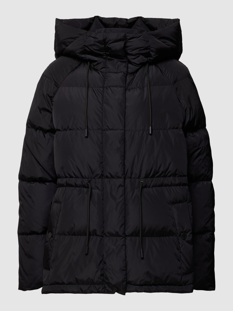 Dauneenjacke mit Label-Details Modell 'YSER' in schwarz