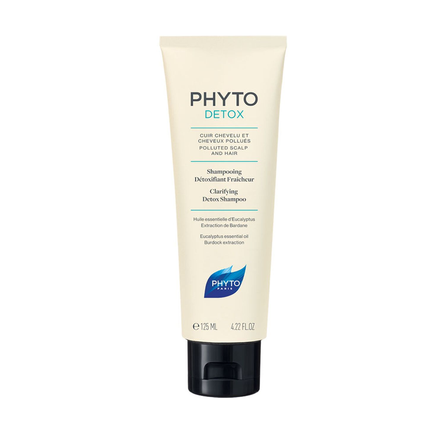 Phyto Phytodétox Shampooing - Cuir Chevelu Gras, Pollué 125 ml