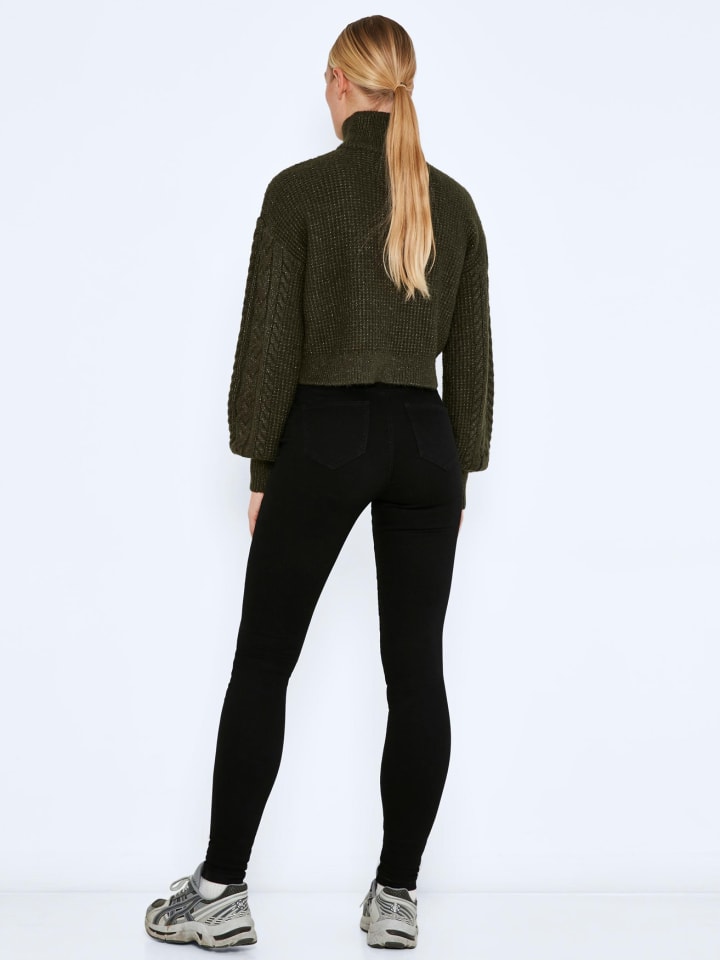 Noisy may Skinny Fit Jeans NMCALLIE in Schwarz günstig kaufen