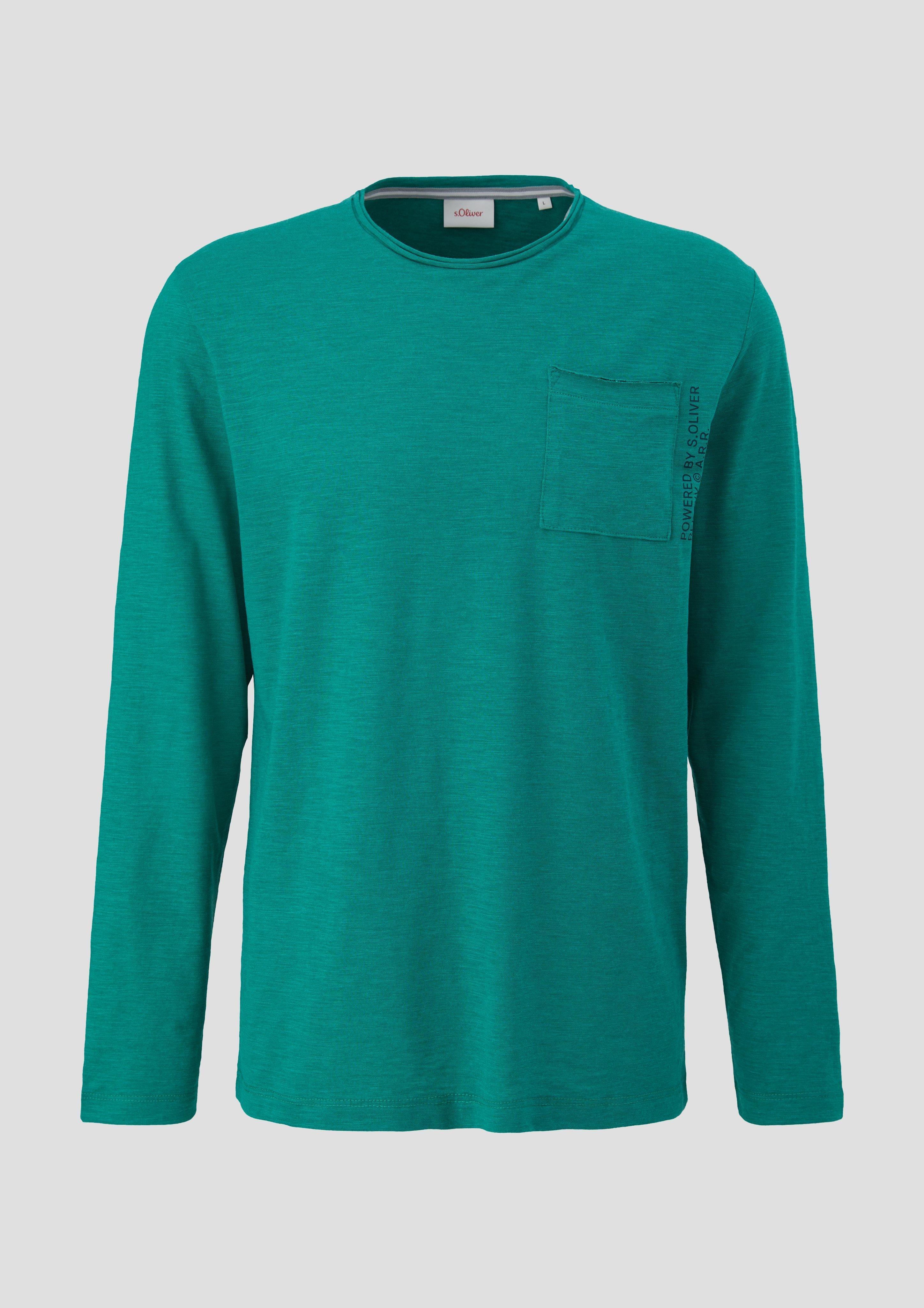 Longsleeve mit aufgesetzter Brusttasche  2141471-76W1