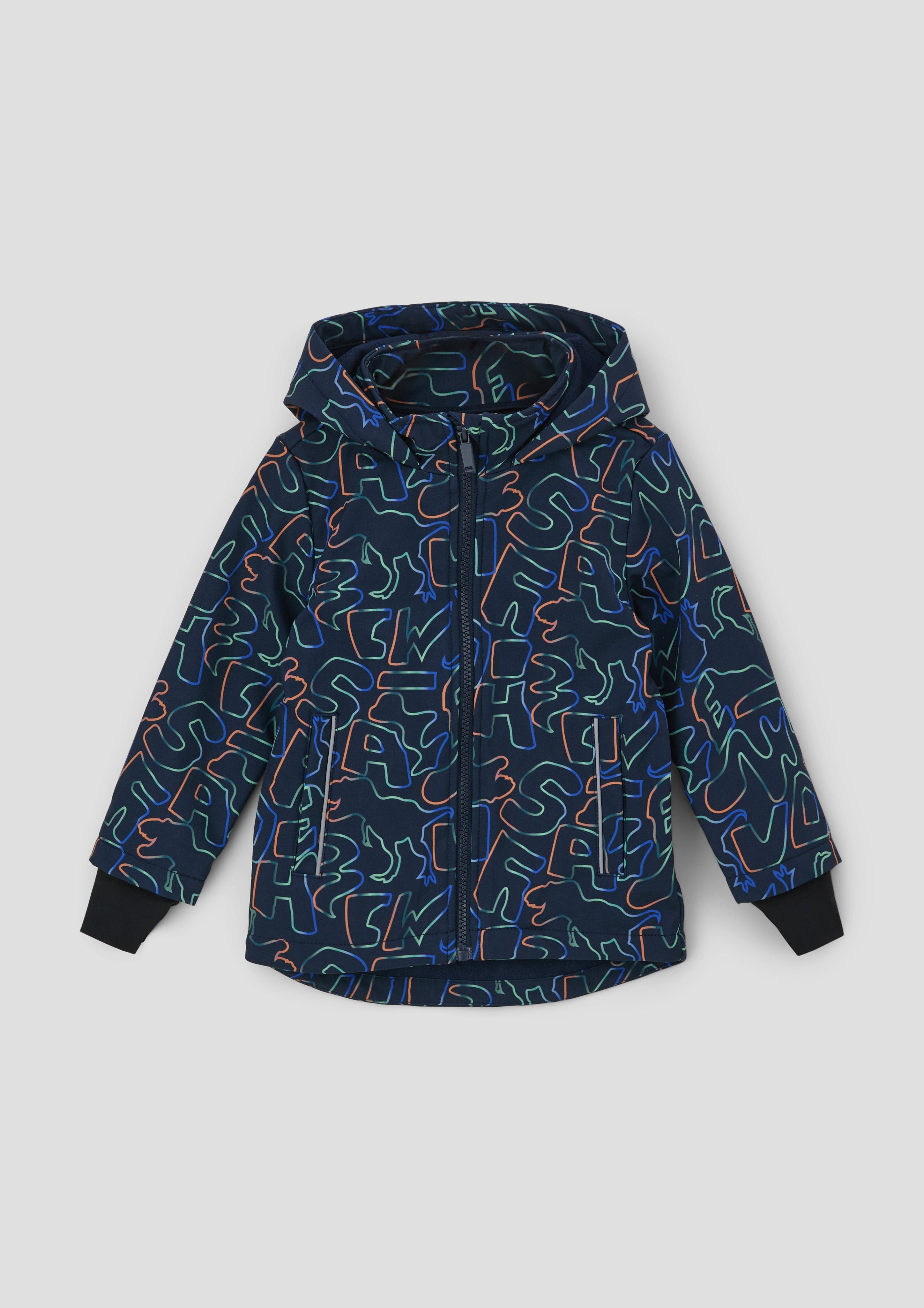Softshelljacke mit Allover-Print  2132266-59A7
