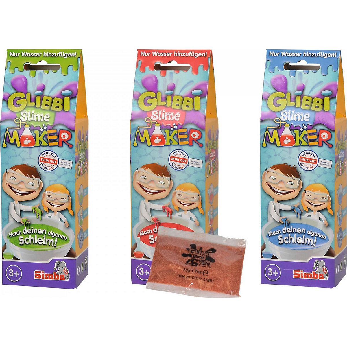 Glibbi Slime Maker, 3-sort.