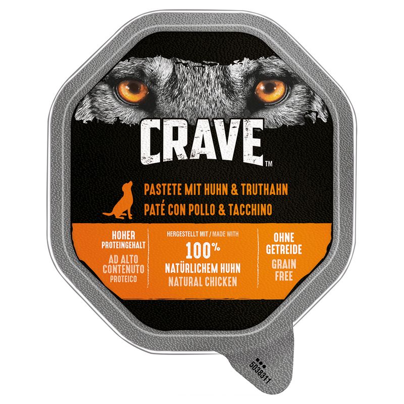 Sparpaket Crave Adult Pastete Hundefutter 7 x 150 g