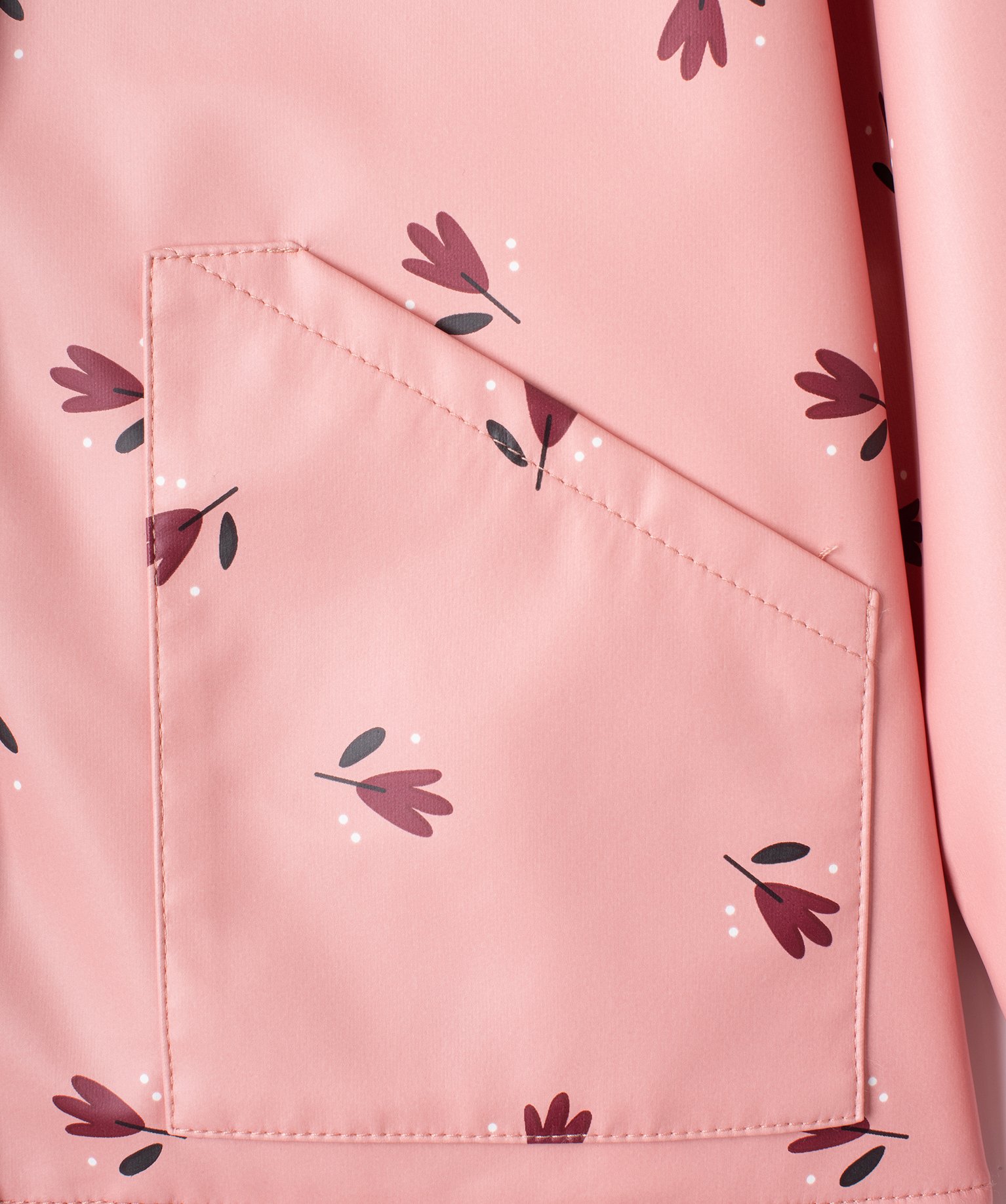 Imperméable à capuche et doublure chaude fille multicolore | GEMO