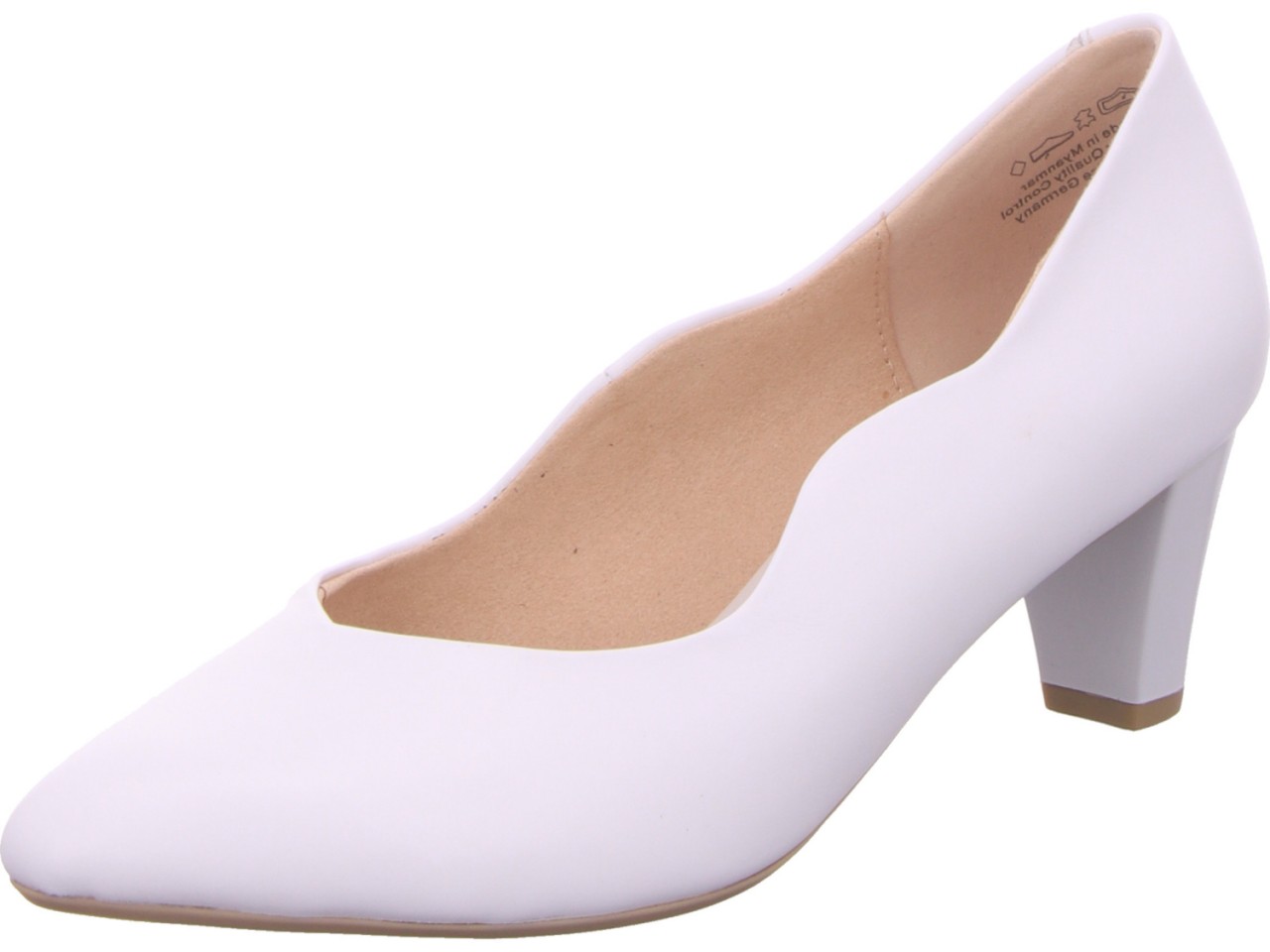 CAPRICE Modische Pumps weiss
