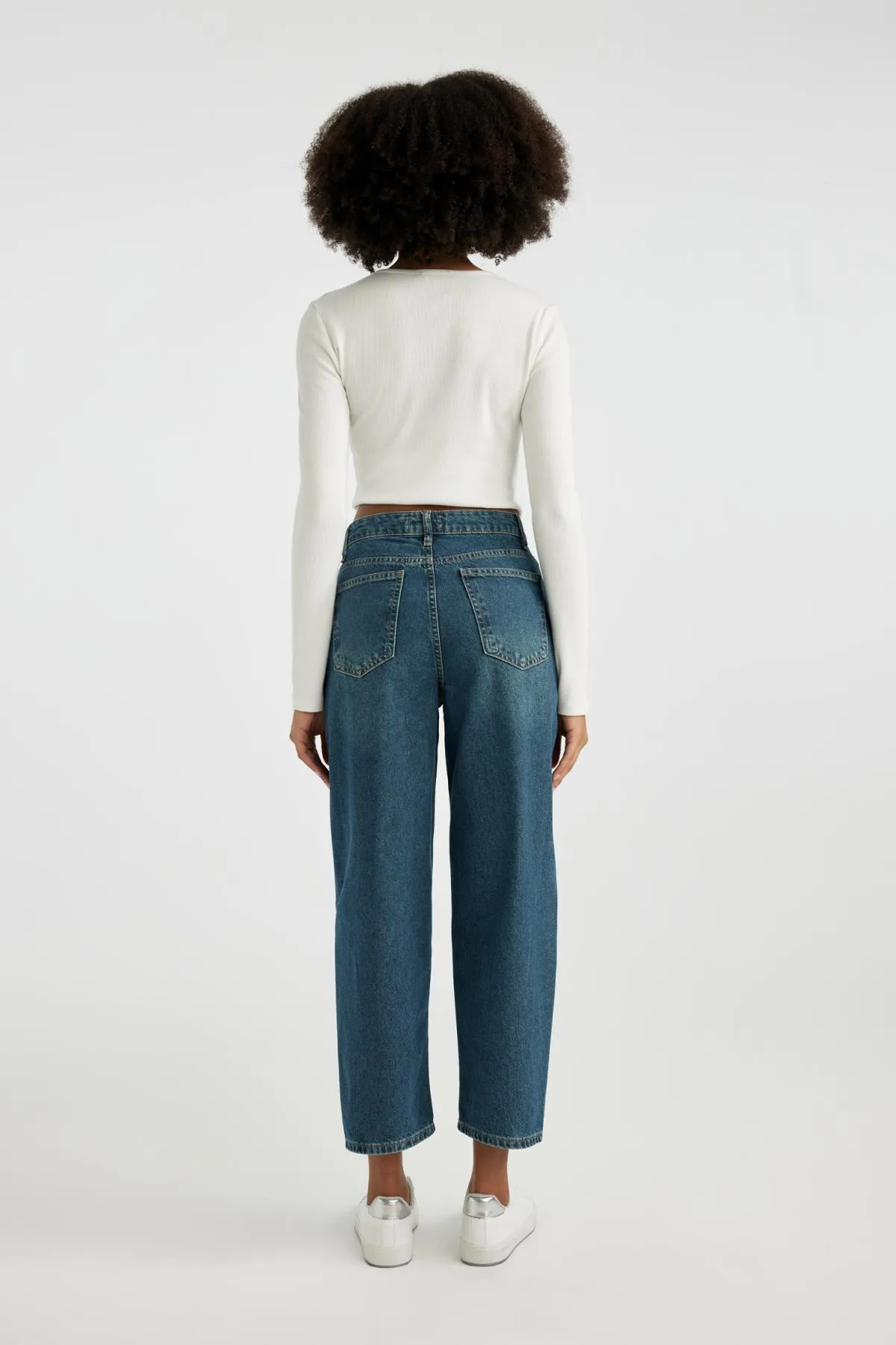 DeFacto  Knöchellange Karotten-Jeans mit hoher Taille