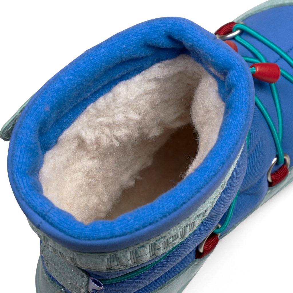 Affenzahn Schneestiefel Vegan Snowy Hai Blau Winterbarfußschuhe