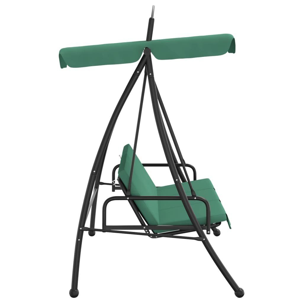 vidaXL Hollywoodschaukel Hollywoodschaukel mit Dach Grün 198 cm Stoff und Stahl, 1 tlg.