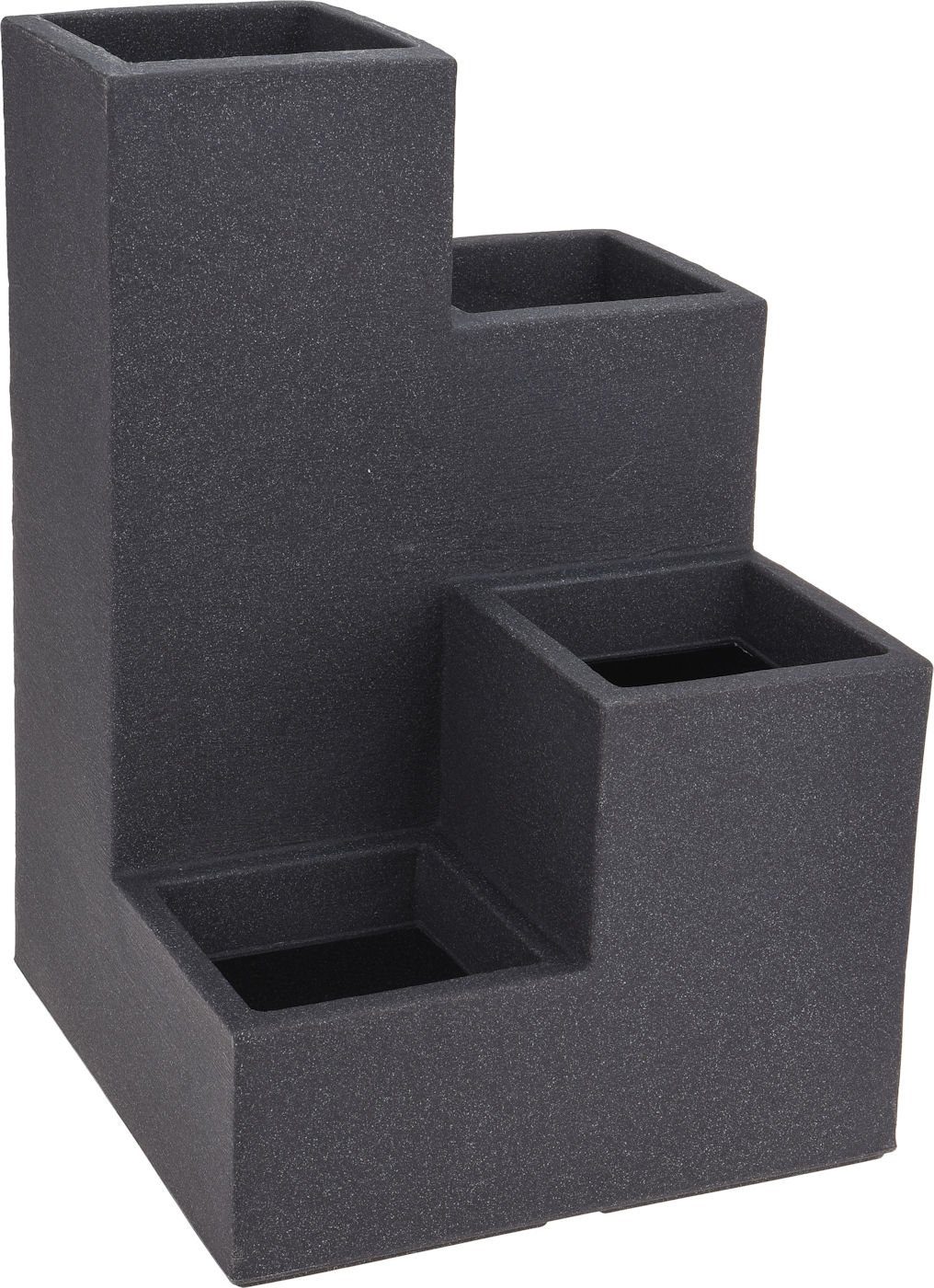 Spetebo Pflanzentreppe 4er Blumentreppe 60 x 40 cm - anthrazit