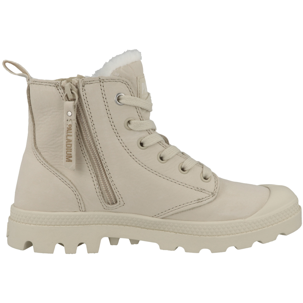 Palladium Pampa Hi Zip Wool Schnürboots beige