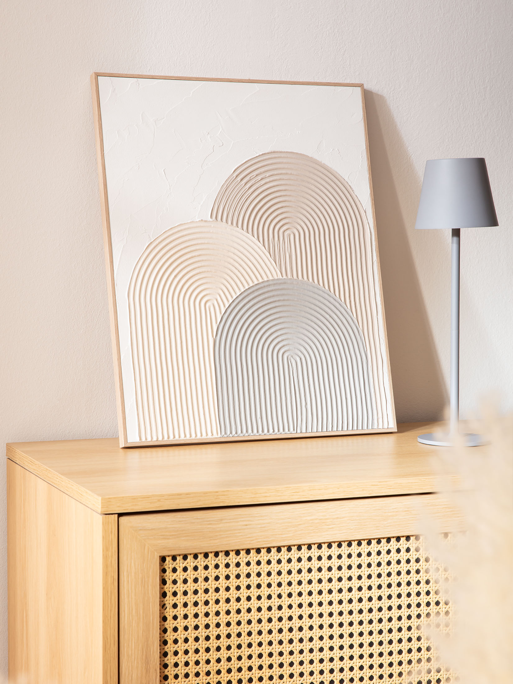 Sandvik Leinwand Druck, Beige