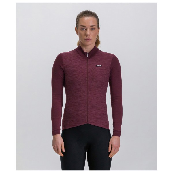 Santini - Women's Pure Block Colour Thermal Cycling Jersey - Radtrikot