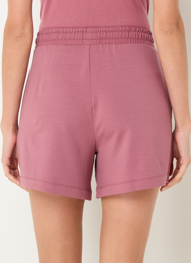Shorts HUGO BOSS Select de cintura alta e modelagem solta com bordado do logo.