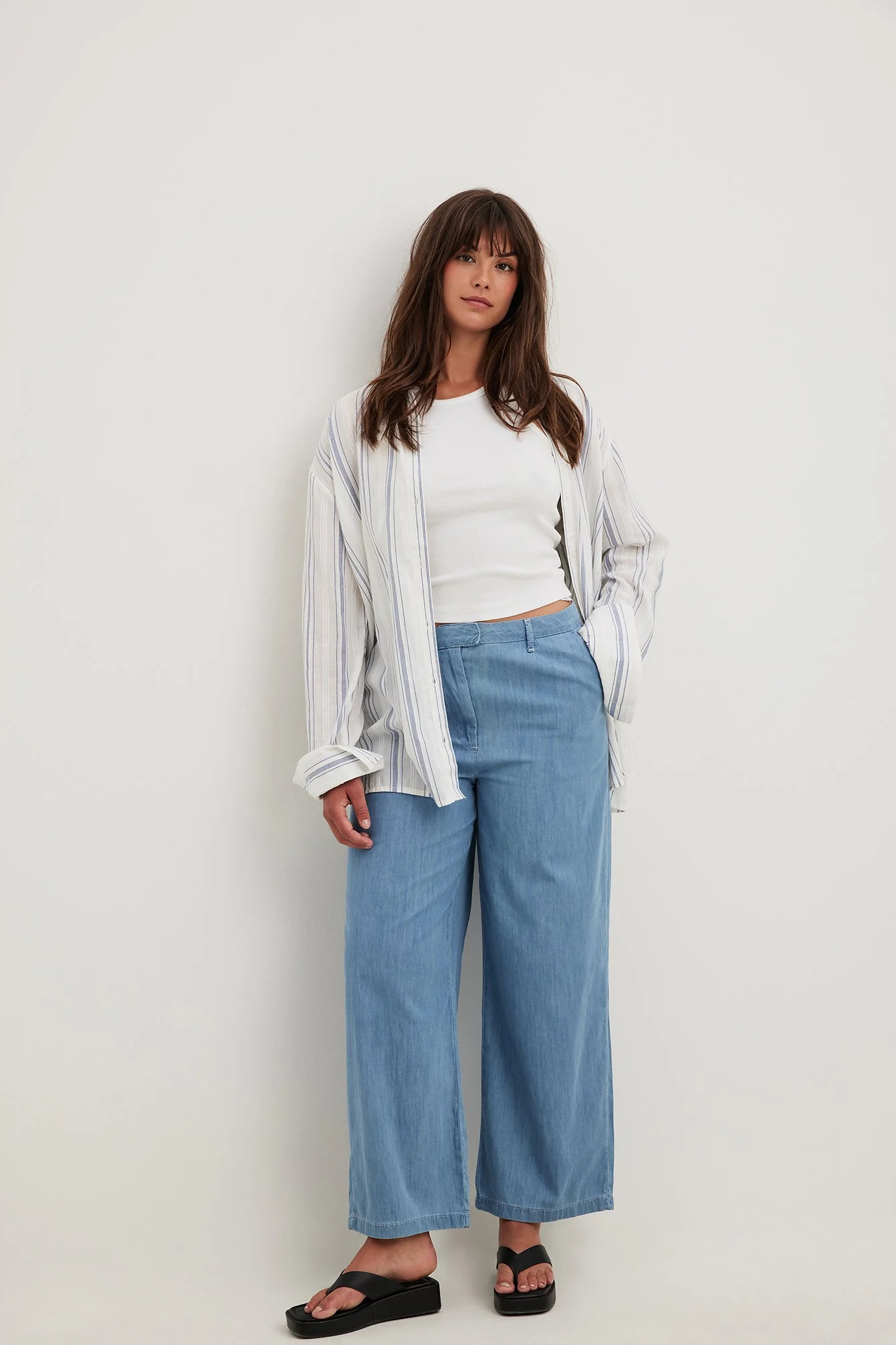 Loose Mid Waist Soft Jeans