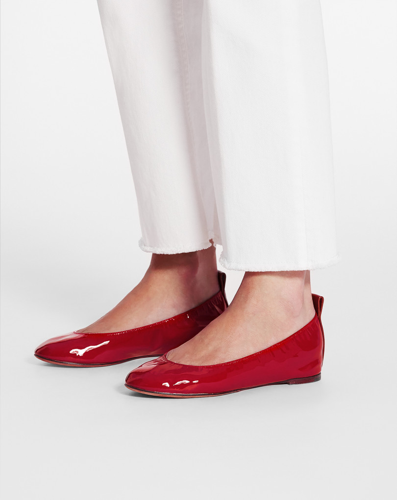 LA BALLERINE EN CUIR BRILLANT
