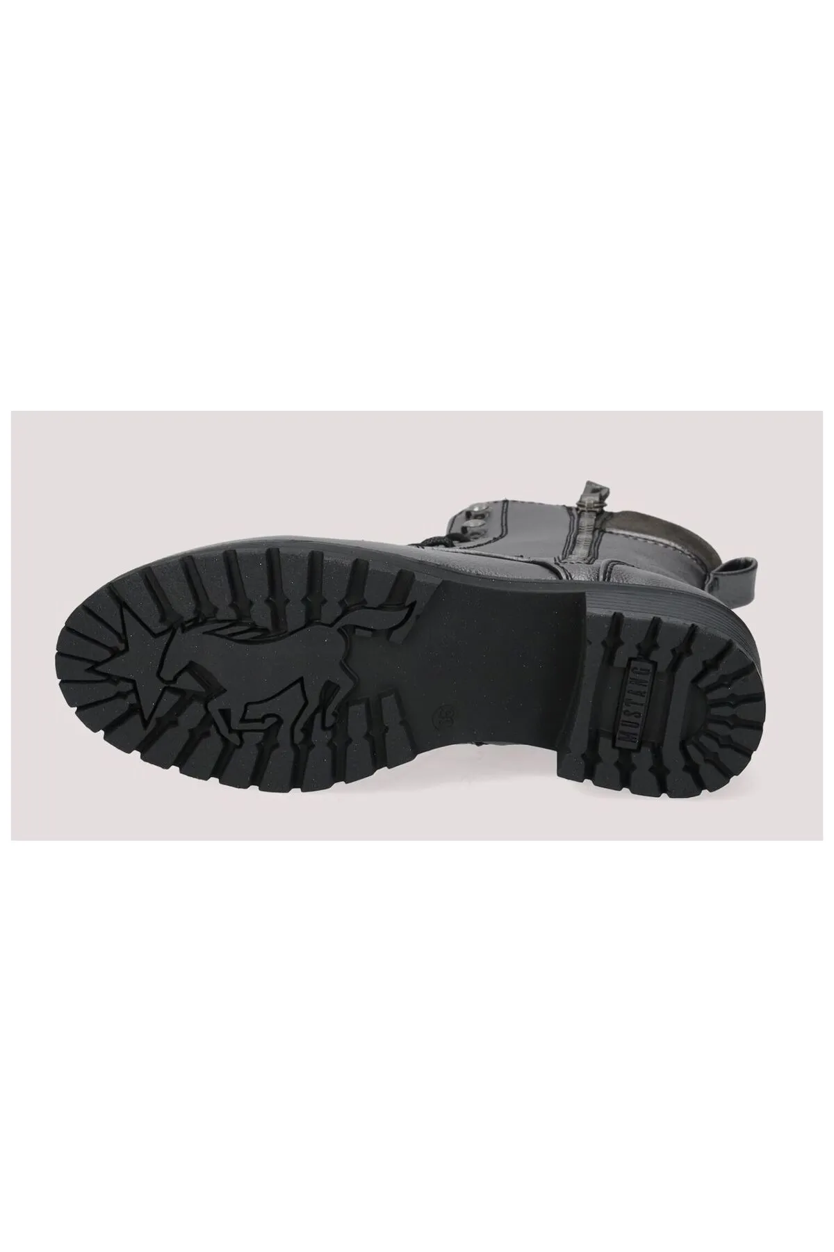 Mustang  Stiefelette - Grau - Blockabsatz