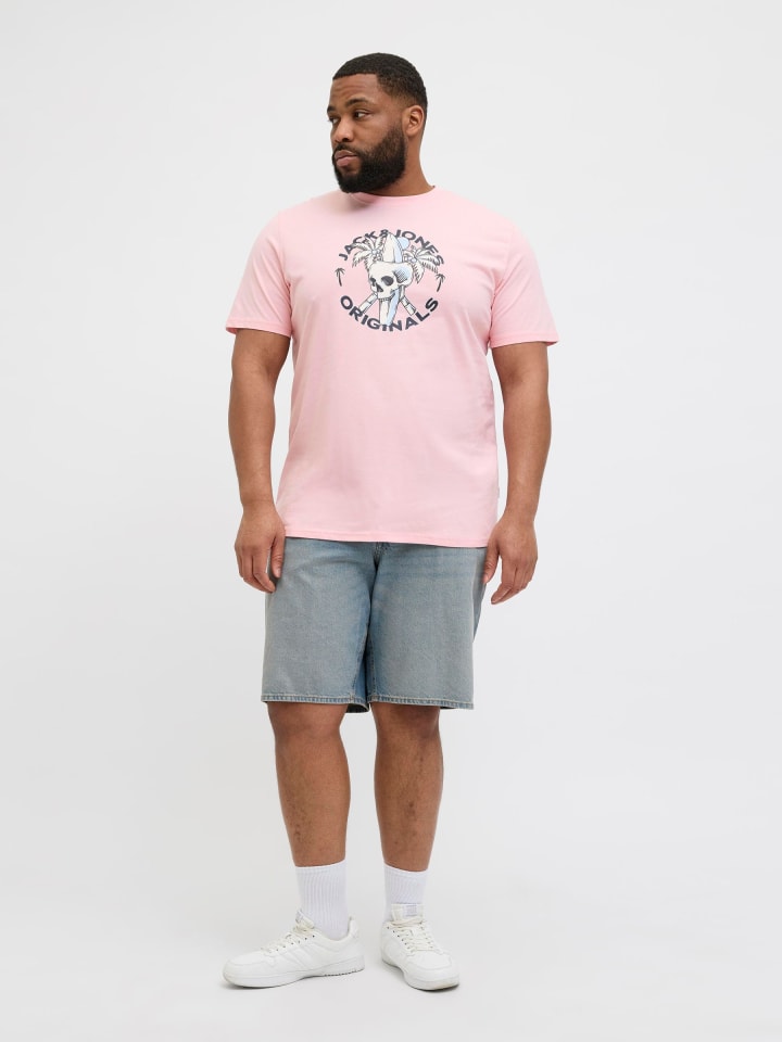 JACK & JONES PLUS T-shirt in Tickled Pink günstig kaufen
