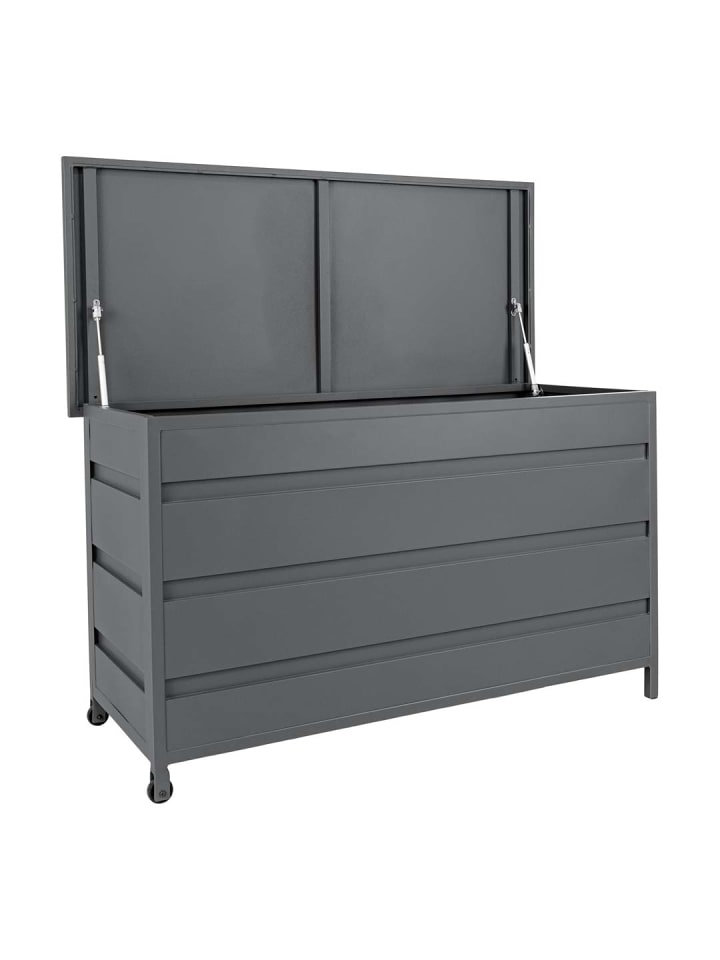 ebuy24 Kissenbox Cassis Grau 160 x 82 cm günstig kaufen onesize