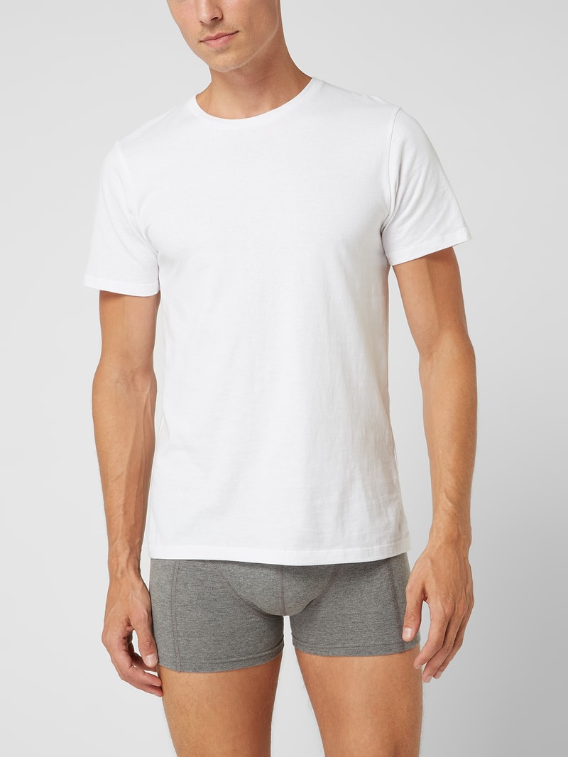 Comfort Fit T-Shirt im 2er-Pack in weiß