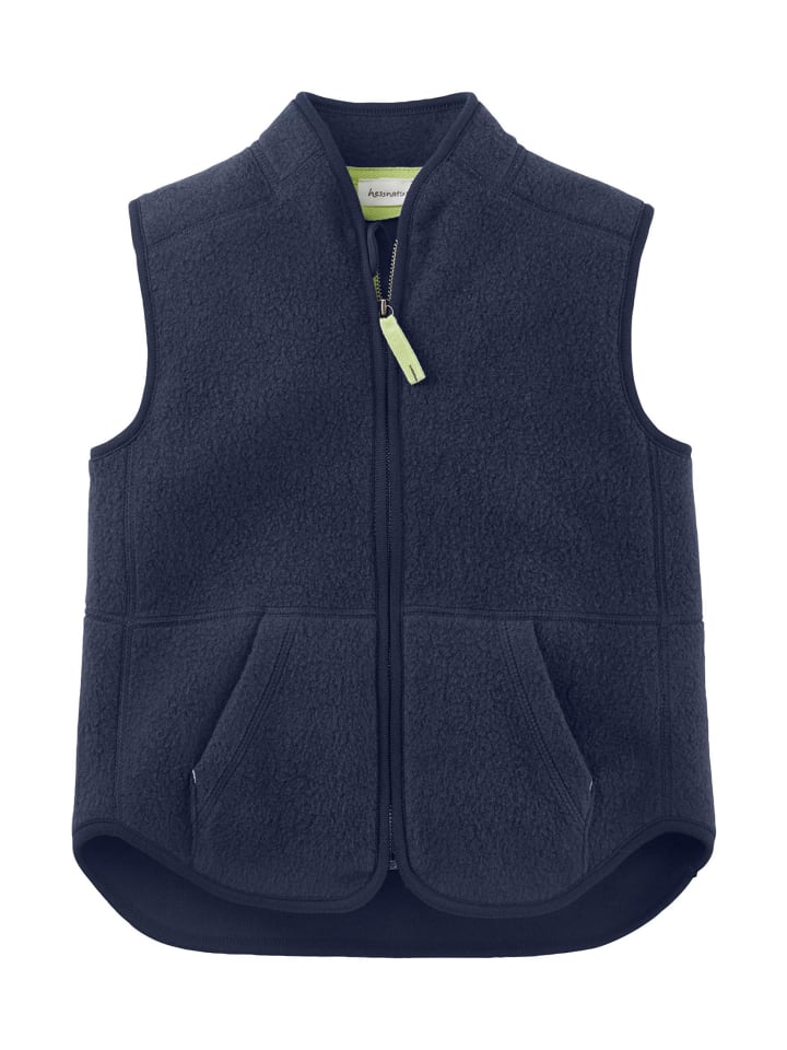 Hessnatur Weste in dunkelblau günstig kaufen