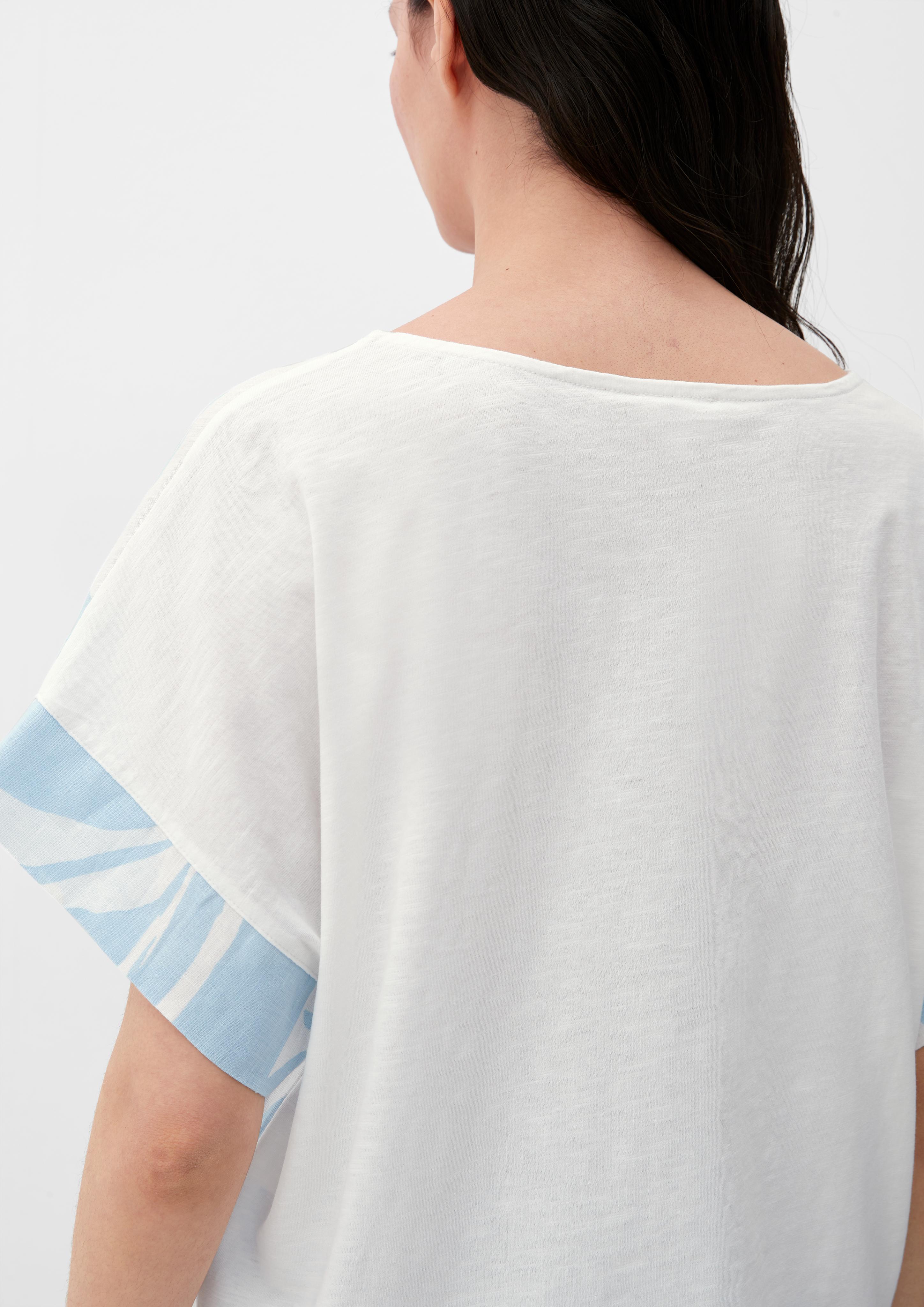 Blusenshirt mit Leinen-Front  2132145-50A3