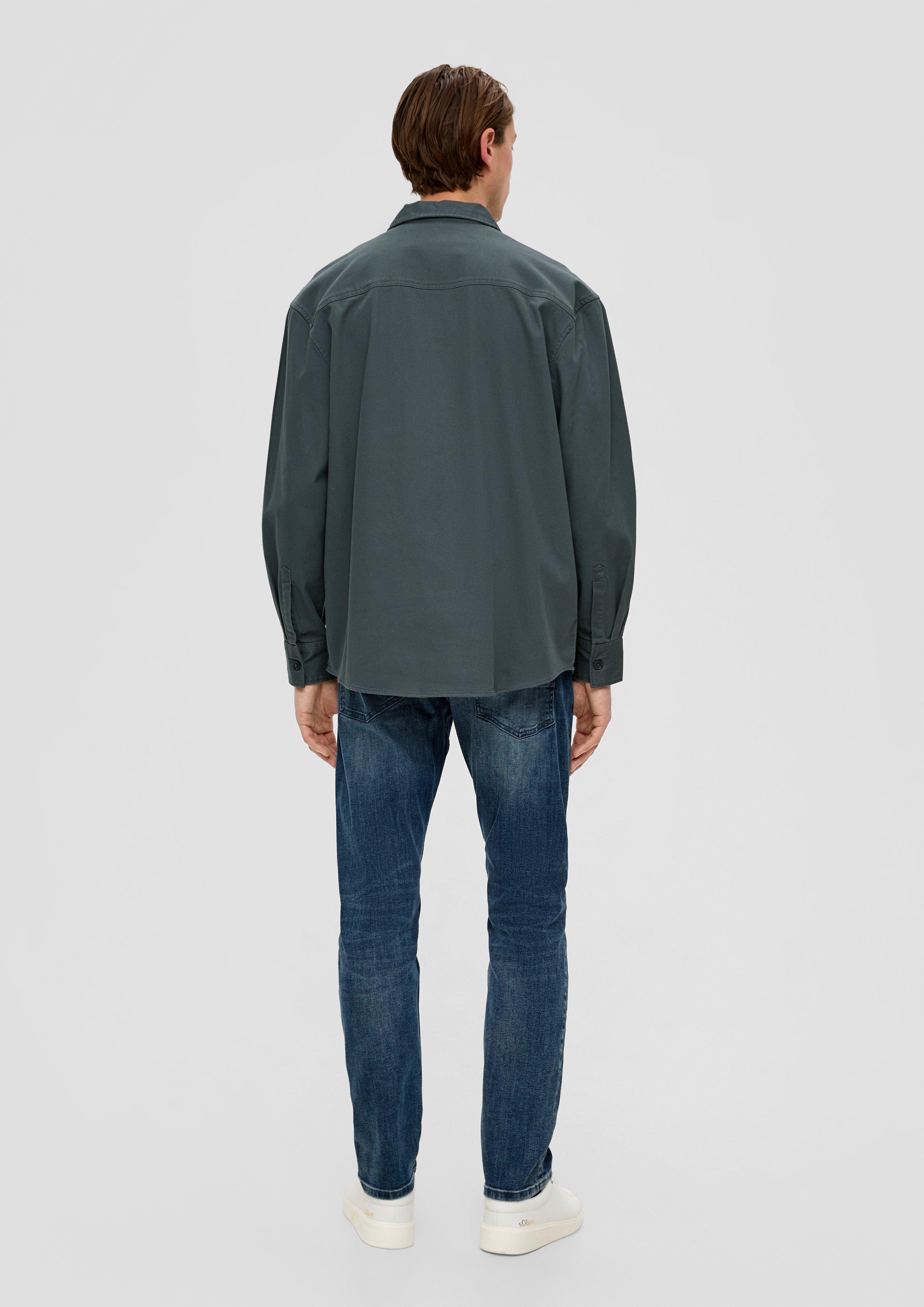 Relaxed: Overshirt aus Baumwollstretch  2133493-7909