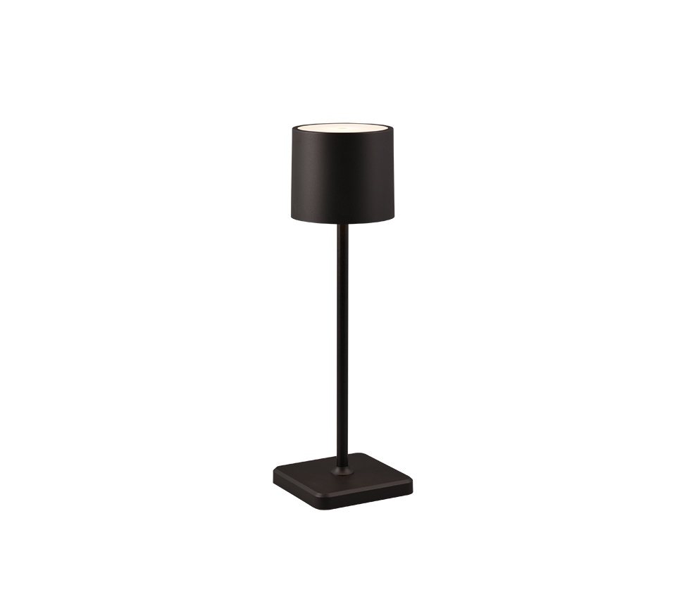 Reality Leuchten Akku Tischlampe Fernandez Schwarz